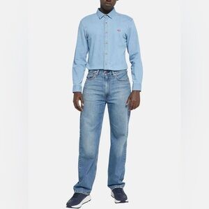 Levi’s ‘Loose Straight’ light wash jeans, size 36 x 34